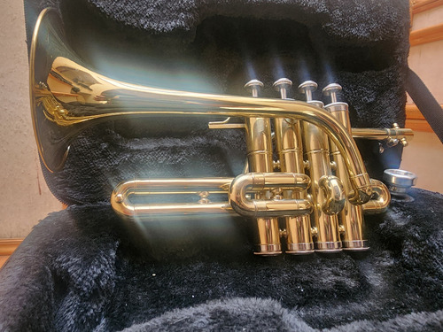 Trompeta Piccolo Silvertone Dorado (Usado)