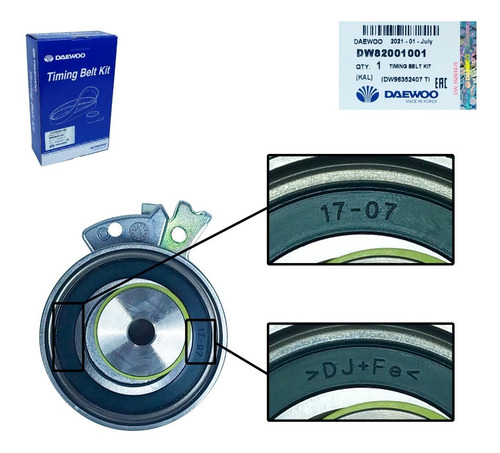 Imagen 8 de 10 de Kit Tiempo Corsa 1999 2000 2001 2002 Confort 1.6 Lanos 1.5