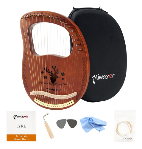 Miwayer Lyre Harp 7, 10, 16, 19, 21 Cuerdas, Instrumento Mus