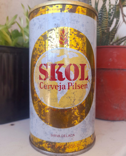 Antigua Lata Chapa Original Cerveza Skol (Usado)