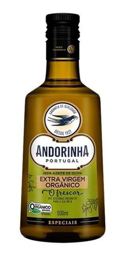 Imagem 1 de 1 de Azeite Português Extra Virgem Orgânico Andorinha 500ml
