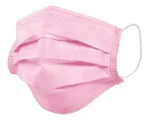 Comprar Kit 50 Máscaras Descartáveis Tripla Camada Rosa Claro