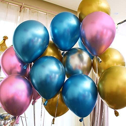 Globos R12 Cromados X 20 Unidades