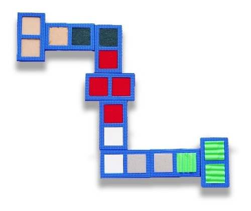 Juego De Mesa Dominó Texturas Aprendizaje En Grupo Niños 