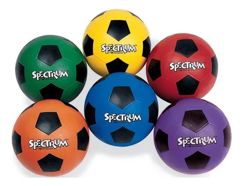 Bola De Fútbol De Goma Spectrum , Tamaño 4, Amarillo