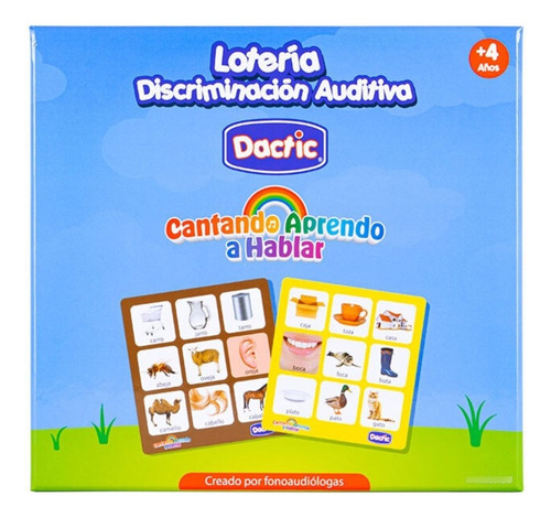 Juego Loteria Discriminacion Auditiva - Dactic