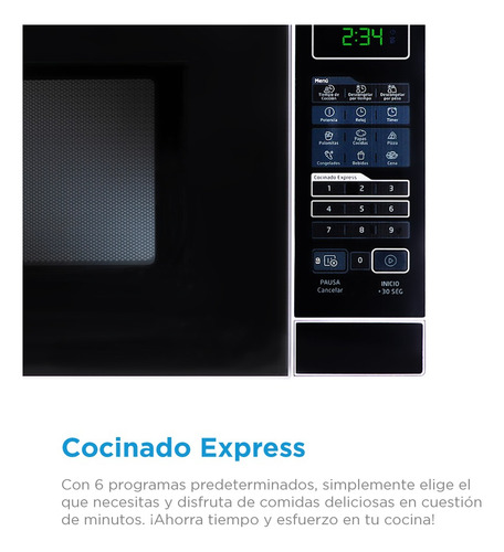 Horno De Microondas Midea 0.7 Pies Cúbicos Mmdr07s2bw Blanco