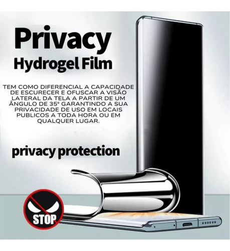 Película Hydrogel Hidrogel Privacidade Para Galaxy A56 5g
