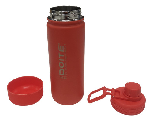 Termo Active 0.5 Litros Rojo Doite Acero Inox