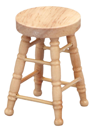 6 Mini Silla Para Casa De Marrón Claro