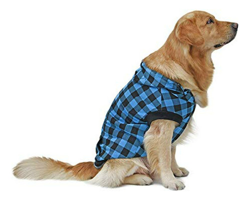 Pawz Carretera Camisa Grande Capa Del Perro A Cuadros Con Ca