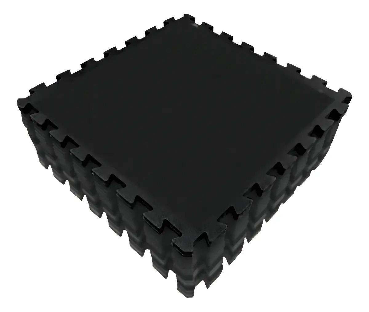 20 Unid Tatame Eva Tapete Academia 50x50 Preto 10mm