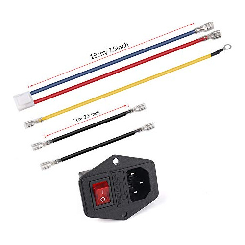 Módulo De Entrada Enchufe Fusible De 5a Interruptor Ma...