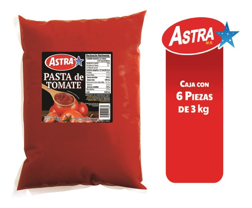 Caja Pasta De Tomate 6/3kg Astra