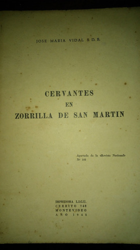 Cervantes En Zorrilla De San Martín / José Maria Vidal 