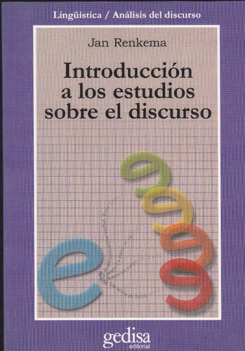 Libro Introducción A Los Estudios Sobre El Discurso De Renke