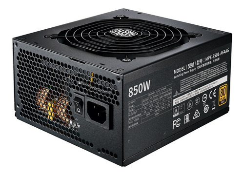Imagen 2 de 10 de Fuente Cooler Master Mwe 850w V2 80 Plus Gold Full Modular