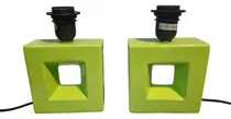 Comprar 2 Lamparas Portátil De Mesa Verde Lima Verde Lima