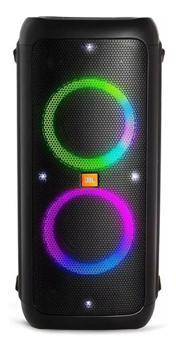 Jbl Party Box 200 Caixa De Som Portátil Bt Led 120 Wrms