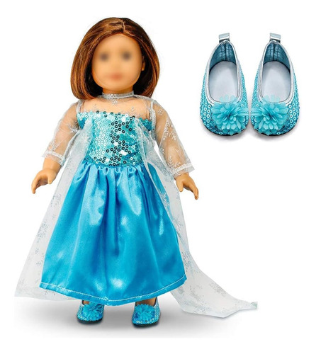 Oct17 Compatible Con Vestido De Princesa De 18 Pulgadas De A