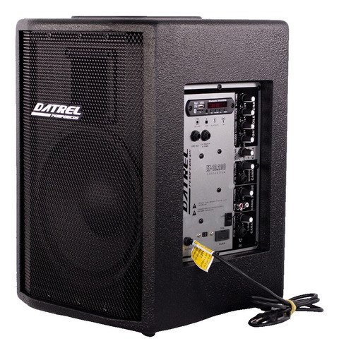 Par Caixa Ativa 200w 10' Datrel At10-200b Bluetooth Show Festa Igreja Cor Preto