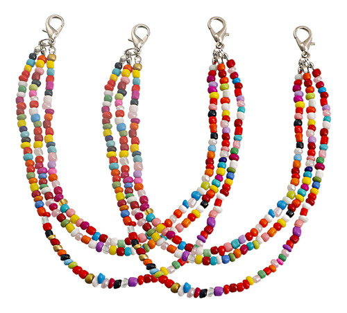Par De Cadenas Para Zapatos Con Cuentas Multicapa, Accesorio