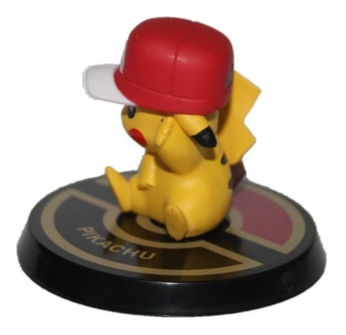 Pokemon Pikachu Boné Vermelho Colecionável Pokemon