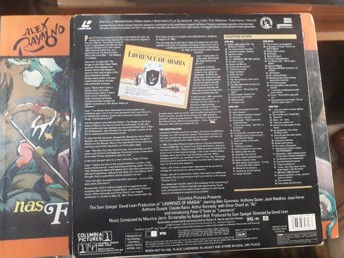 Laser Disc Lawrence Of Arabia Importado Duplo (Usado)