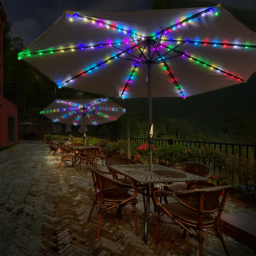 Luzes Solares De Guarda-chuva Guarda-chuva De Pátio Movido A