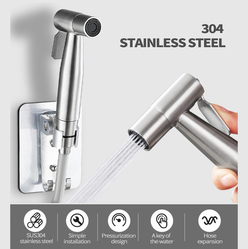 Llave Ducha Intima Para Inodoro Wc Estetica Cromado