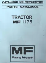 Comprar Manual De Repuestos Tractor Massey Ferguson 1175