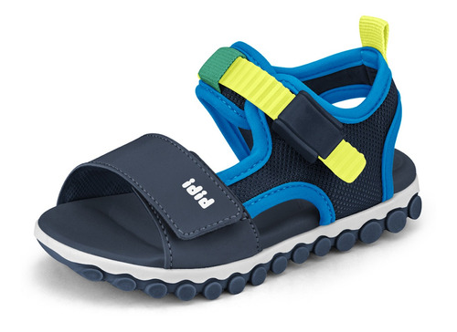 Sandalia Summer Roller Sport Naval Amarillo Fluor Niño Bibi