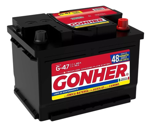 Batería Acumulador Gonher P/ Aveo 1.6l 2012/2018