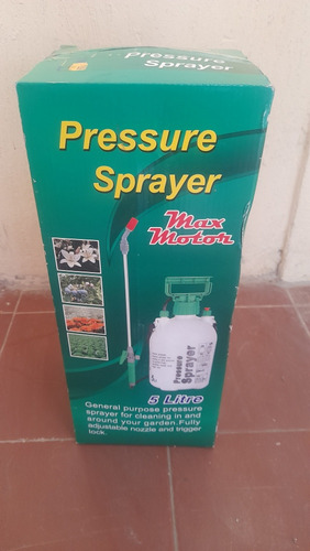 Rociador A Presión 5 Litros Pressure Sprayer Max Motor