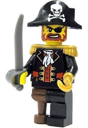 Lego Pirate Captain Brickbeard Redbeard Minifigure (2009)