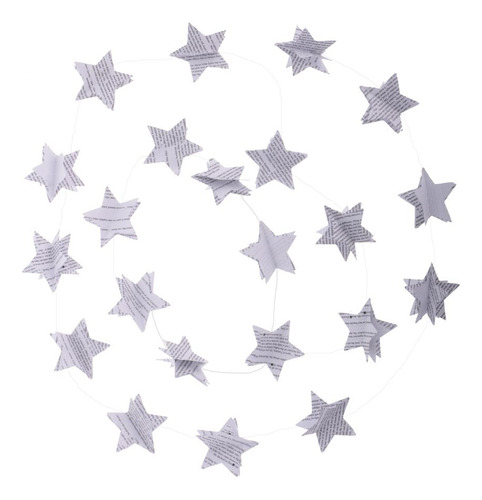 4xvintage News Paper 3d Stars Garland Bunting Banner