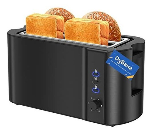 Dybaxa Toaster 4 Slice, Acero Inoxidable Toaster Con Mdr9v