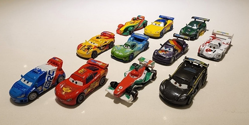 Disney Cars 2 Colección De Todos Los Corredores Orig. Mattel