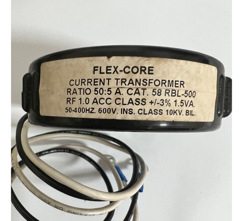 Transformador Corriente 50/5 1.5 Va 600v Flexcore 58rbl-500