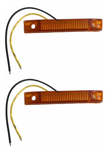 Plafon 2 Piezas Jgo 6 Led F5 Amarillo En-pl003a