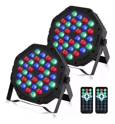 Cañones De Leds 36 Rgb Dmx Luces Audio Escenario Para Fiesta