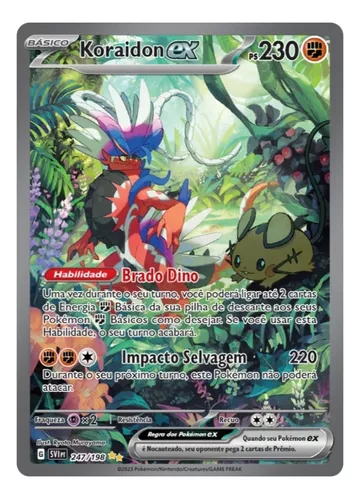 Carta Pokémon Koraidon Ex Arte Alternada Escarlate Violeta