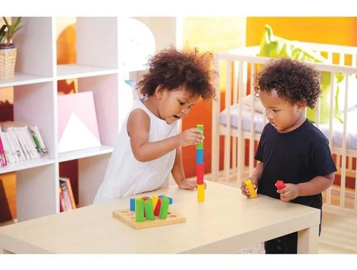 Juego Tablero Encajar Formas Geométricas Niños Plan Toys