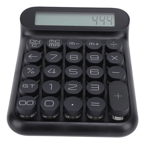 Para Calculadora Mecânica Preta Preta Com Display Lcd De