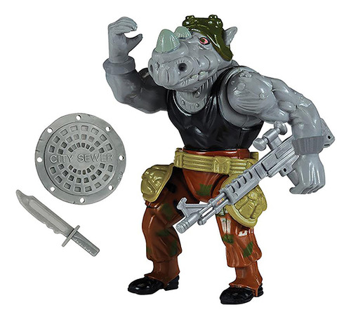 Playmates Toys Tmnt Tortugas Ninja Figura Rocksteady Rocoso