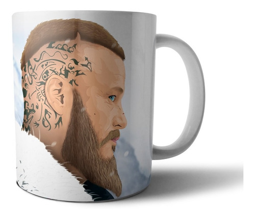 Taza De Ceramica - Vikingos (ragnar Lothbrok)