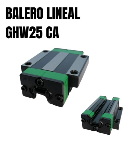 Kit De 4 Baleros Lineales De  25mm Ghw25ca Tipo Hiwin