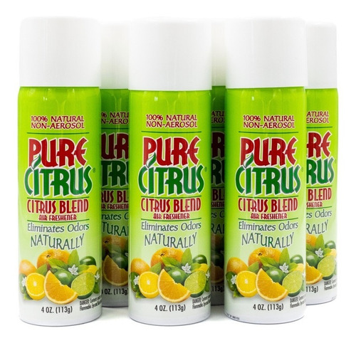 6 Aromatizantes Pure Citrus 100% Natural Olor Mezcla Citríca