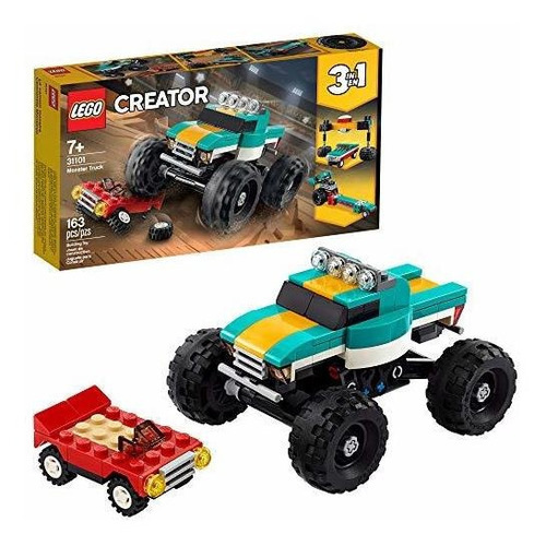 Lego Creator 3in1 Monster Truck Toy Kit De Construccio