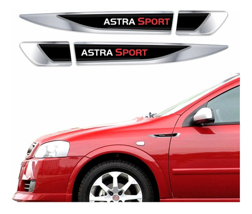 Par Aplique Lateral Chevrolet Astra Sport Resinado Res32 Fgc